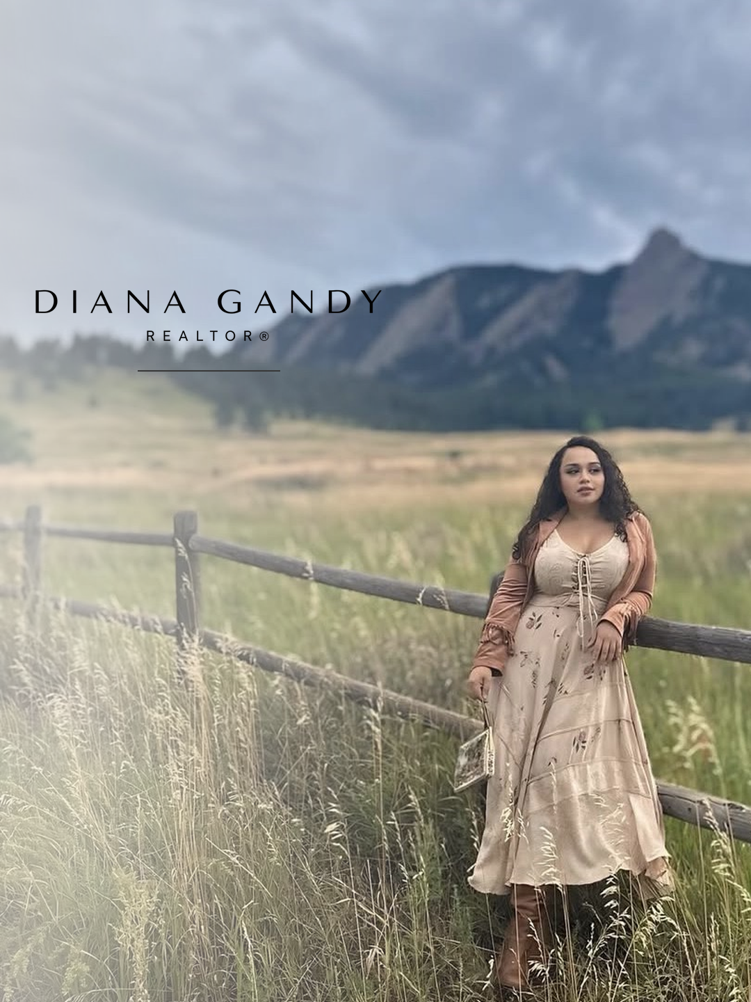 Diana Gandy, Austin REALTOR, in a mountain meadow